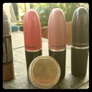 Lot of 3 lightly used Mac lipsticks, Mac eyeshadow